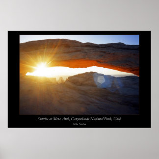 Poster Sunrise Mesa Arch Canyonlands National Park