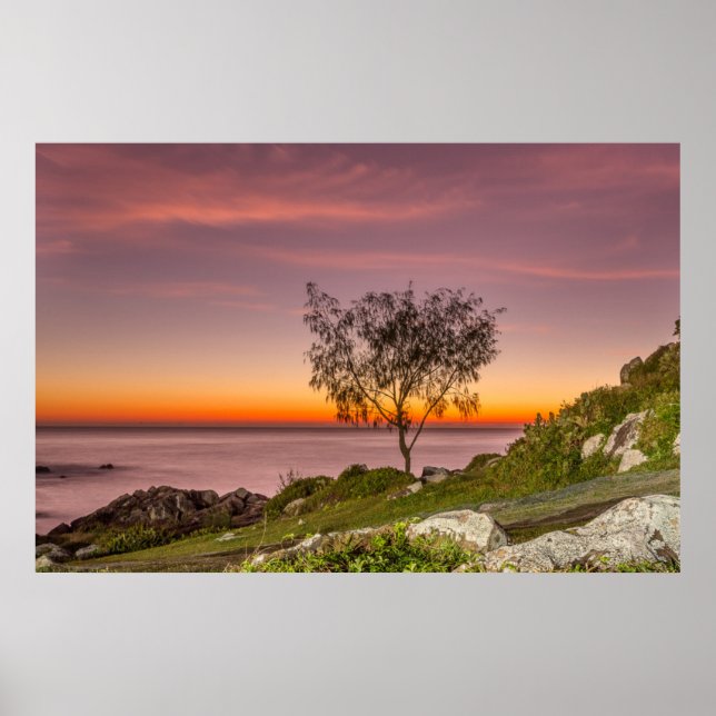 Póster Sunrise Na Armação De Praia (Frente)