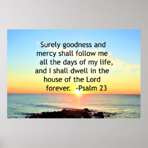 POSTER SUNRISE NA FOTO DO OCEANO 23º PSALM