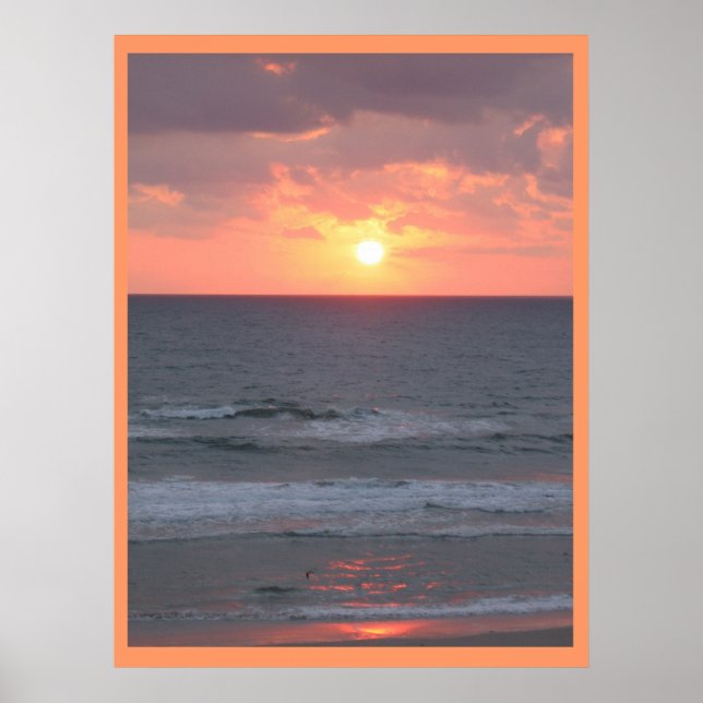 Póster Sunrise na praia (Frente)
