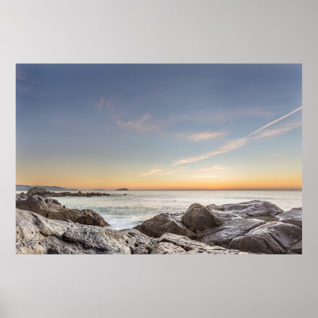 Poster Sunrise Na Praia Armação, San Catarina (Frente)