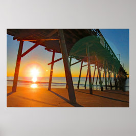 Poster Sunrise no Bogue Inlet Pier
