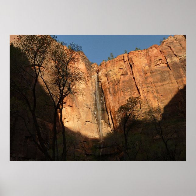 Póster Sunrise no Caminho de Riverside em Zion (Frente)