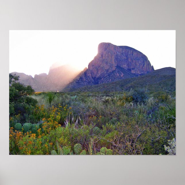 Poster Sunrise no Chisos, Texas (Frente)