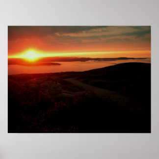 Poster Sunrise no Parque Nacional de Acadia, Montanha Cad