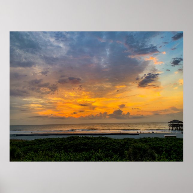 Poster Sunrise no Tybee (Frente)