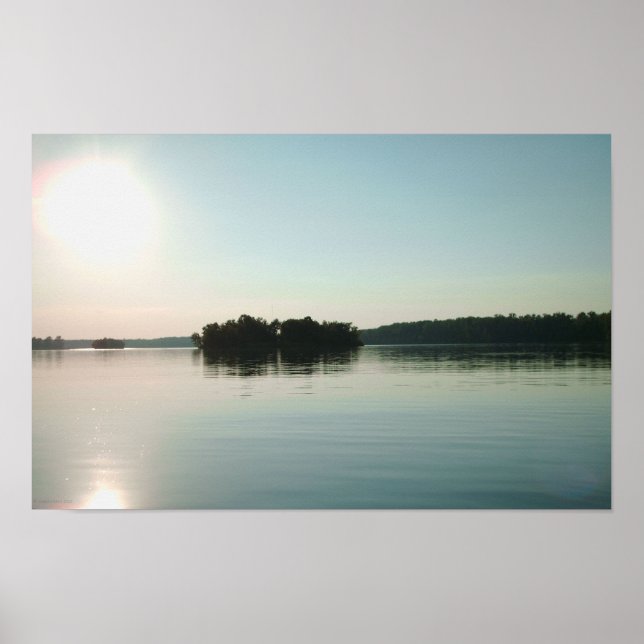 Poster Sunrise Over Calm Lake (Frente)