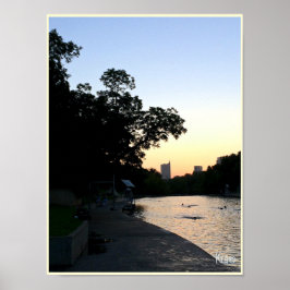 Poster "Sunrise Sobre Água" Barton Primaveras Austin