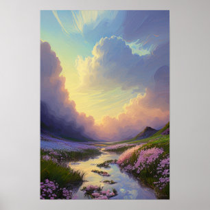 Poster Sunrise sobre Calm Creek