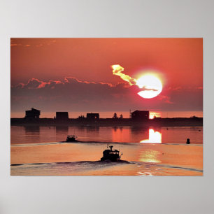 Poster Sunrise sobre MÃES de Plymouth