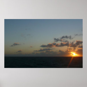 Póster Sunrise sobre San Juan I Porto Rico