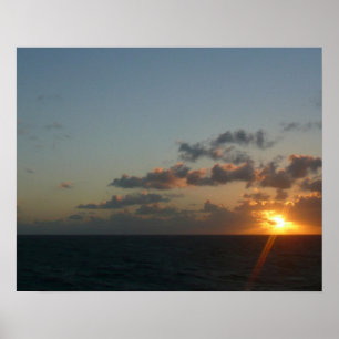 Poster Sunrise sobre San Juan I Porto Rico
