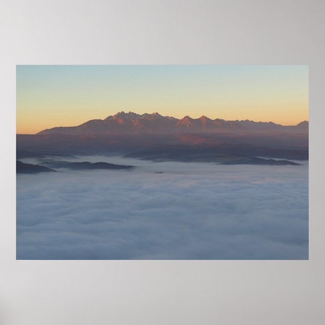 Poster Sunrise sobre Tatras (Frente)