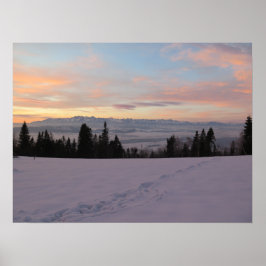 Poster Sunrise sobre Tatras