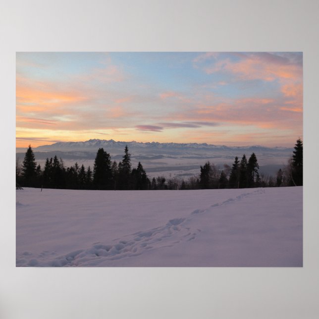Poster Sunrise sobre Tatras (Frente)
