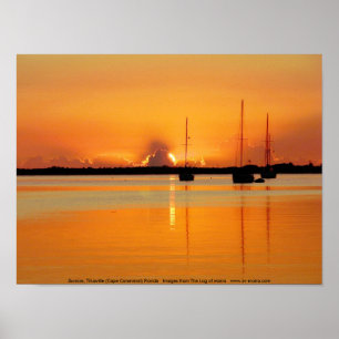 Póster Sunrise, Titusville (Cape Canaveral) Florida