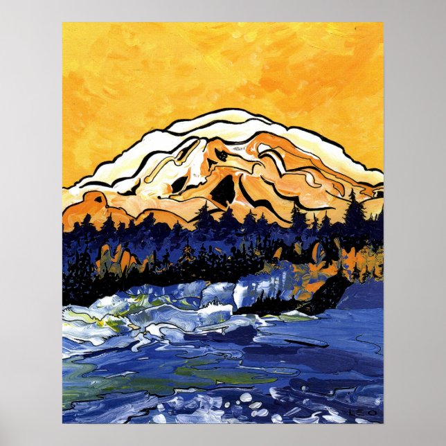 Poster Sunset Amarelo (Frente)