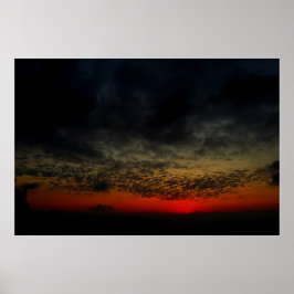 Poster Sunset Antes da Tempestade