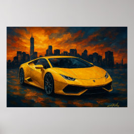 Poster Sunset Apex Carro