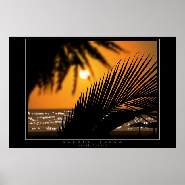 Poster Sunset Beach (Frente)