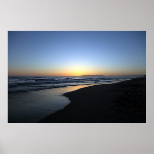 Póster Sunset Beach California (Frente)