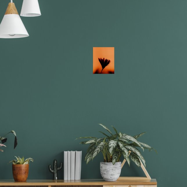 Poster Sunset Bloom: The Silhouette of Dusk (Sala de Estar 1)