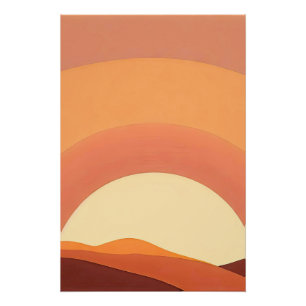 PÓSTER SUNSET BOHO MINIMALISTA