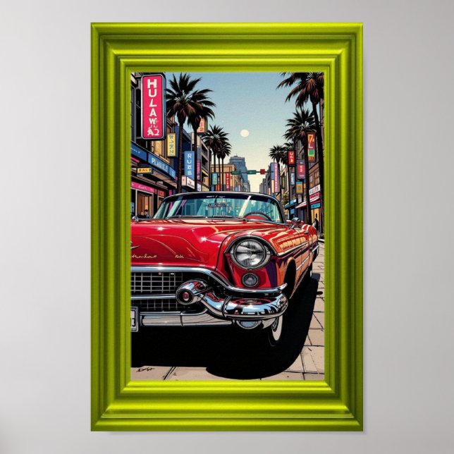 Poster Sunset Boulevard – Classic Convertible (Frente)