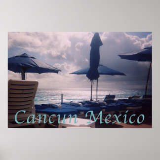 Póster Sunset Cancun México