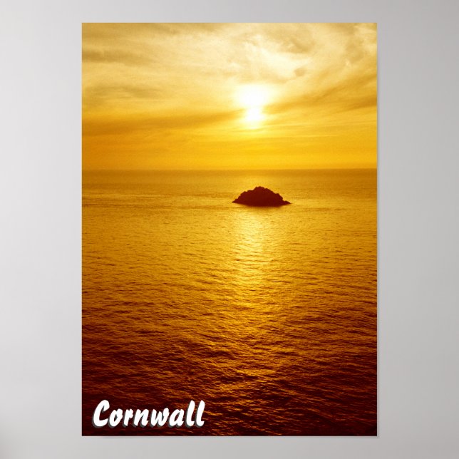 Poster Sunset Cornwall (Frente)
