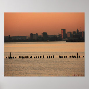Poster Sunset de Cidade de Baltimore