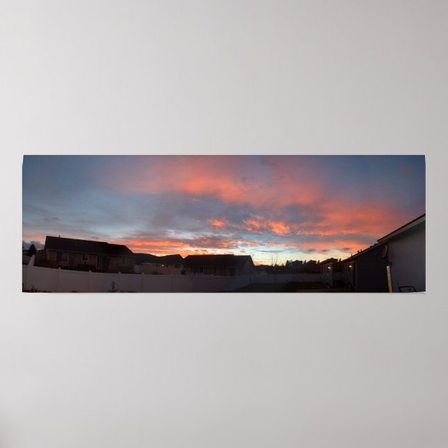 Poster Sunset de inverno (Frente)