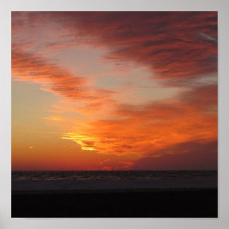Poster Sunset de Janeiro em Siesta Key