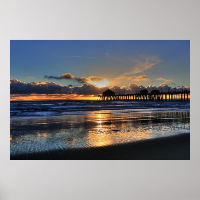 Poster Sunset de lado baixo (Frente)