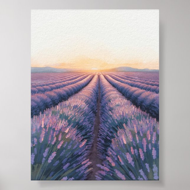 Poster Sunset de lavanda (Frente)