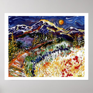 Poster Sunset de olimpiadas