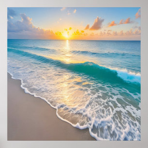 Poster Sunset de praia
