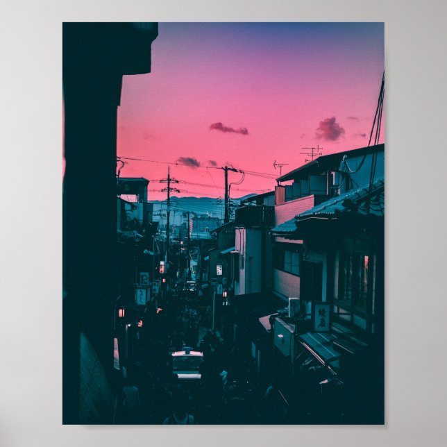 Poster Sunset de Quioto (Frente)