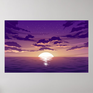 Poster Sunset do mar
