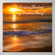 Poster Sunset do Oceano Moderno