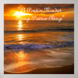 Poster Sunset do Oceano Moderno