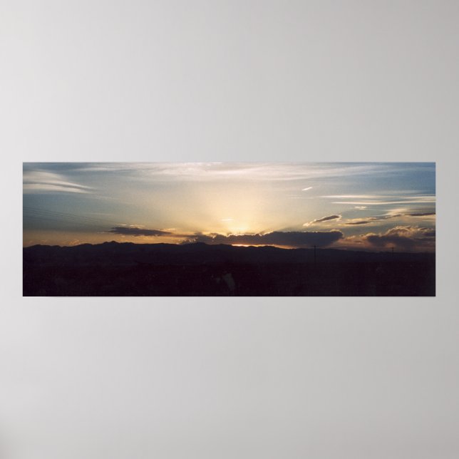 Póster Sunset do Vale do Morte (Frente)