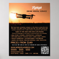Sunset Drone Silhouette, Empresa de Aluguer de Dro