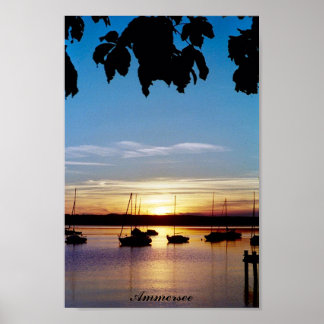 Póster Sunset em Ammersee