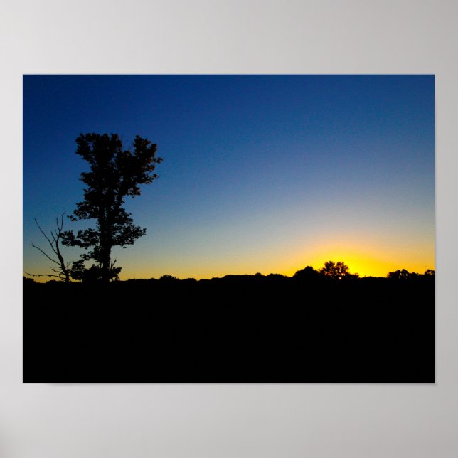 Poster Sunset em Highbanks Metropark, Ohio (Frente)