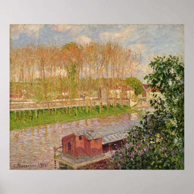 Póster Sunset em Moret-sur-Loing, 1901 (Frente)