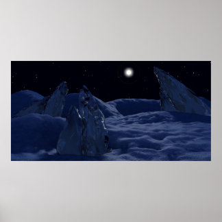 Poster Sunset em Plutão