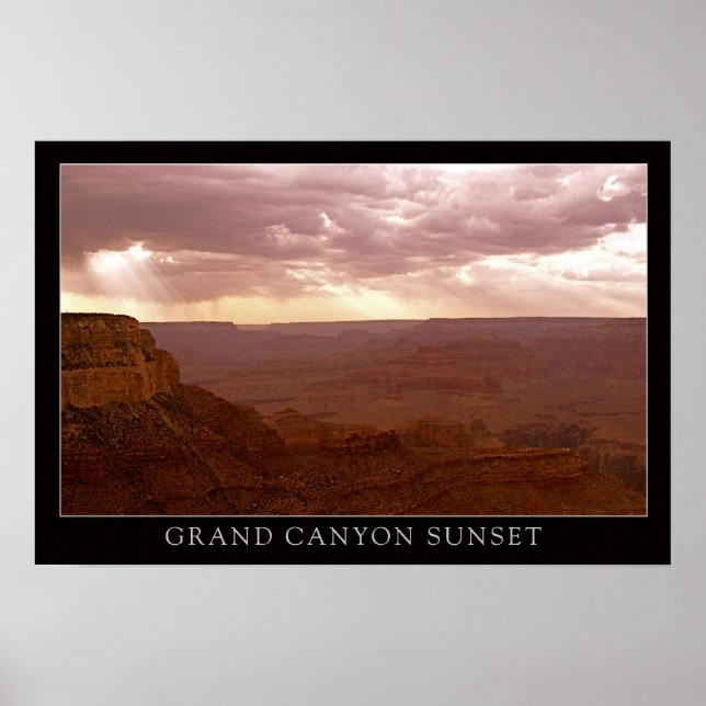 Poster Sunset Grand Canyon (Frente)