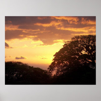 Póster Sunset II Costa Rica