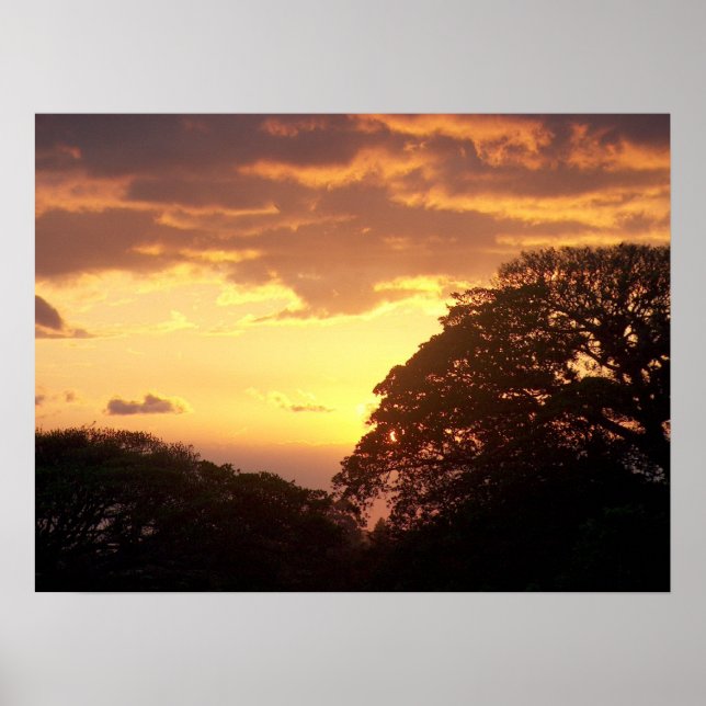 Póster Sunset II Costa Rica (Frente)